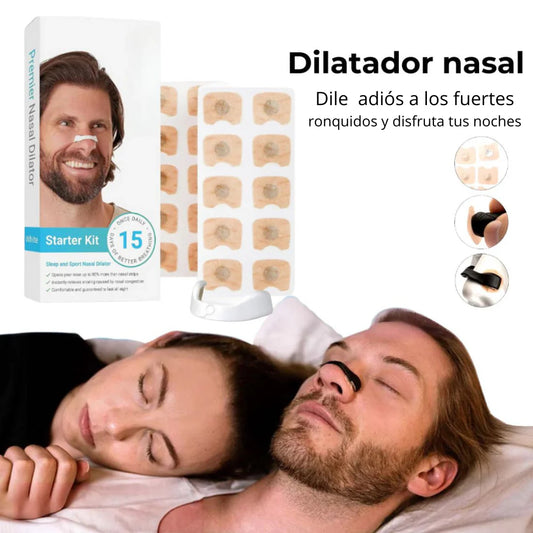 Tiras magnéticas para mejorar la respiración