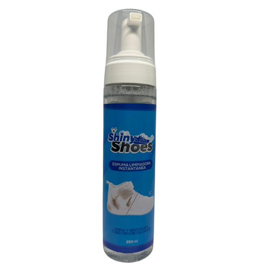 Frasco de espuma limpiador Shiny Shoes 250 ml